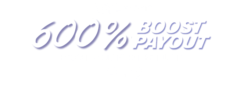 Ontvang een 600% boost op je eerste winnende single pre-game bet na registratie.